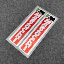 2Pcs MARZOCCHI Racing Motorcycle STICKERS Fork Slider Race Bike Decal