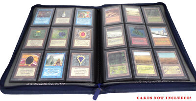 Docsmagic.de Premium Pro-Player 9-Pocket Zip-Album Dark Blue - 360 Card Binder -
