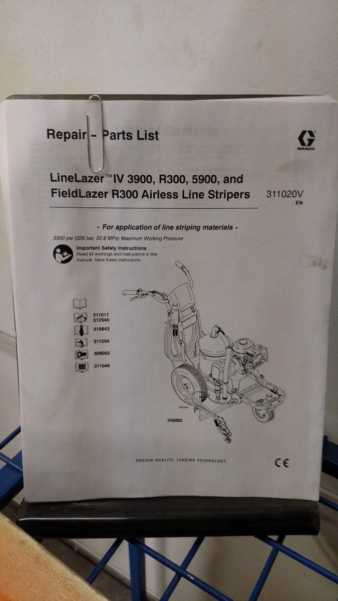 Parts List LineLazer Graco LineLazer IV 5900, FieldLazer, 51 OFF