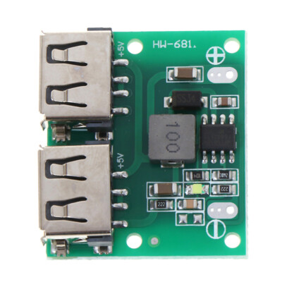 9V 12V 24V to 5V 3A Dual USB DC-DC Charger Power Supply Step Down Mod