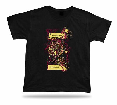 Growing strong Rose Thorns floral t shirt vector modern idea design apparel