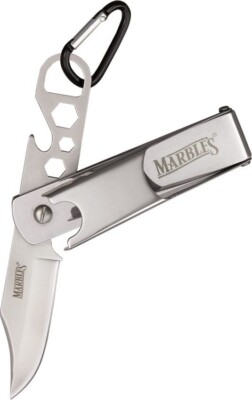 Marble's Foldout Stainless Wrench Knife Tool w Carabiner (MR316), Free Shipping.