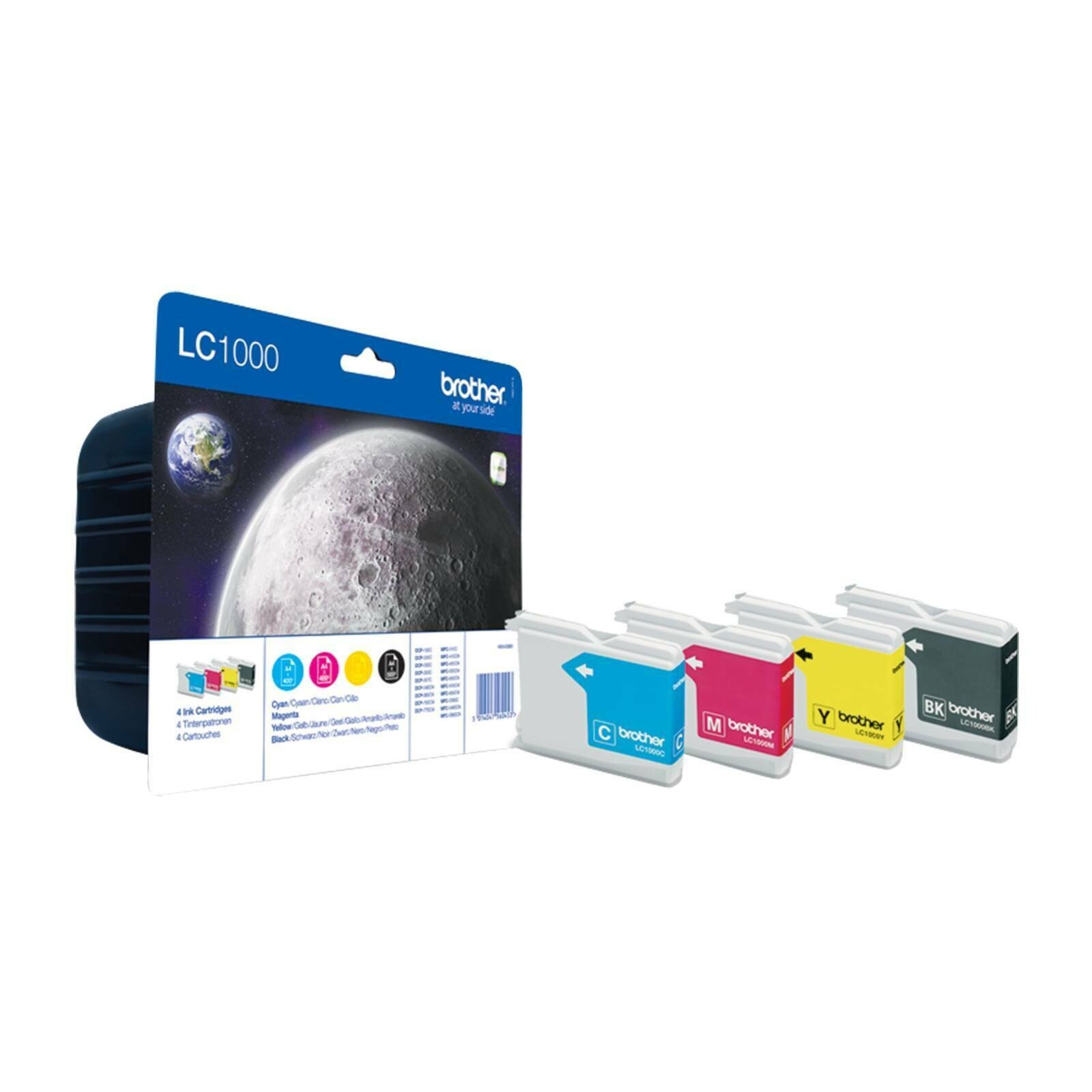 Genuine Brother LC-1000 MP Inkjet Ink Cartridge  CMYK- 4 Pack *FREE DELIVERY*