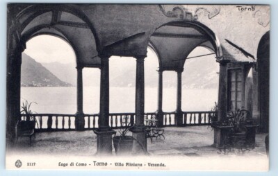 Lago di Como - Torno Villa Pliniana Veranda - ITALY Postcard