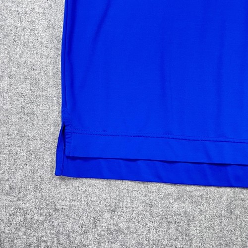 FootJoy Men's Golf Polo Shirt Medium FJ Blue Active Stretch Poly/Spandex EUC - Picture 7 of 14