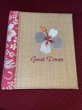 Hawaiian Good Times Embroidered 400 Photos Album 4X6" Horizontal Pictures Book