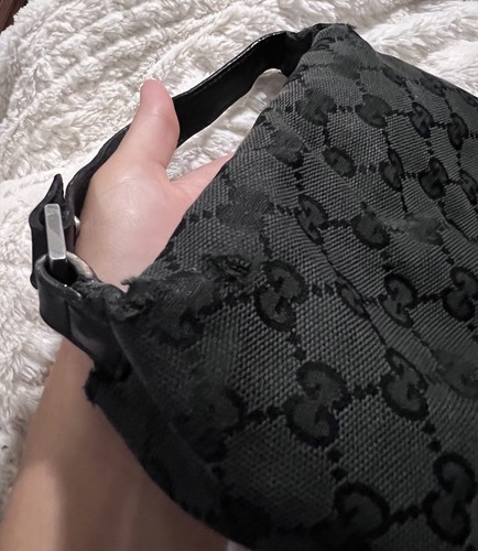GUCCI GG Canvas Mini Hand Bag Black Auth - Picture 7 of 15