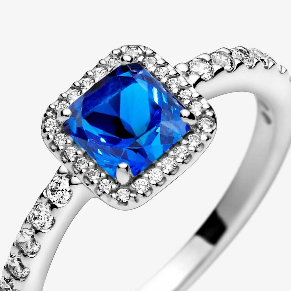 BRAND NEW Pandora Square Sparkle Halo Ring 198863C02