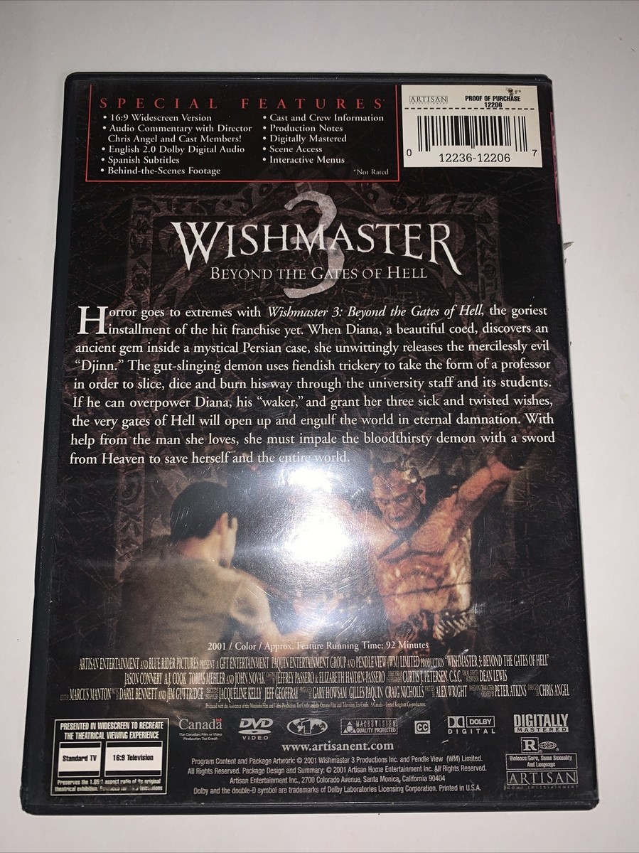 ウィッシュマスター DVD 3作品 Amazon.co.jp: ウェス・クレイブンズ ウィッシュマスター [DVD
