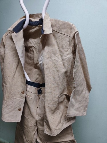 VINTAGE RUSSIAN SOVIET MILITARY Tarpaulin Canvas Suit 1955 USSR Size 48-3 - Picture 9 of 22