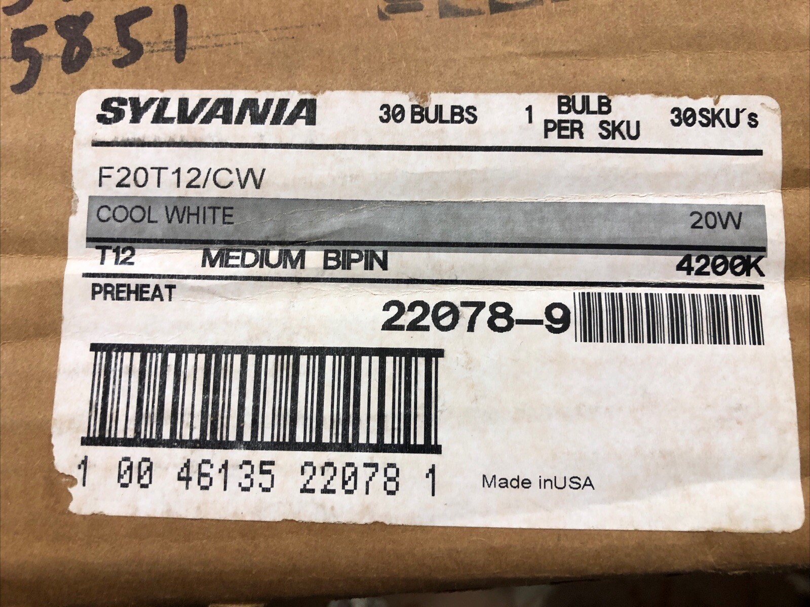 F20t12/cw 20w 4200k 2 Ft 24" (5850)