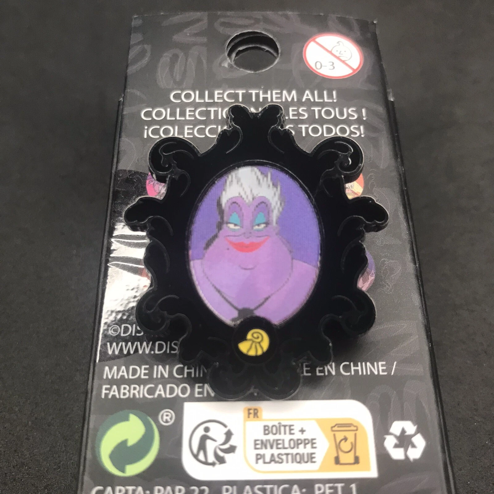 Disney Villain Ursula Lenticular Portrait Loungefly Pin The Little Mermaid