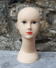 Tête de mannequin pour chapeau ou perruque vintage années 70