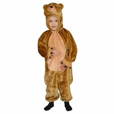 Bear Costume For Kids - Brown Teddy Bear Costume By Dress Up America