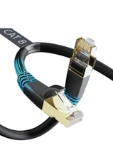 DbillionDa Cat8 Ethernet Cable, Outdoor&Indoor, 6FT Heavy Duty High Speed 26AWG,
