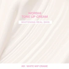 Worshi Tone Up Cream Brightening Real Skin SPF50 PA++ Non-Sticky Body 65 g
