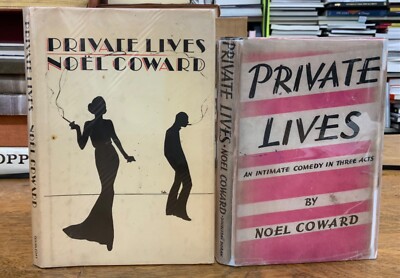 1930 Private Lives Noel Coward 1st U.S. Edition (Facsimile Dust