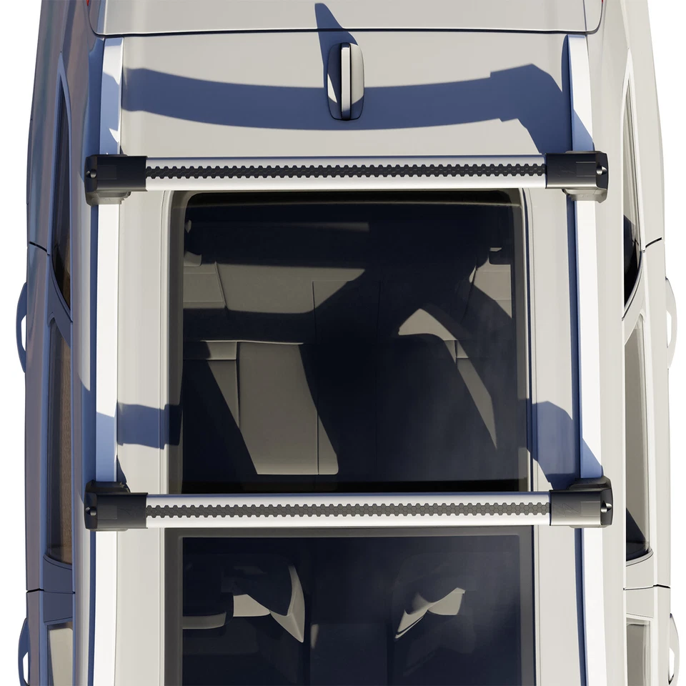 For AUDI A6 Wagon 2005 2010 Grey Aluminium Roof Racks Cross Bars Lockable Foto 4 de 4