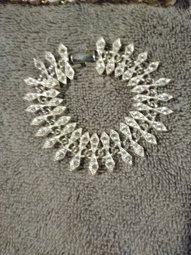 Napier Necklace Bracelet Statement Jewelry Silver Tone Vintage - Picture 4 of 20