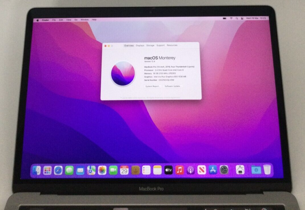 Apple 13" MacBook Pro 2018 Touch Bar Intel i5 8th Gen 512GB SSD 16GB