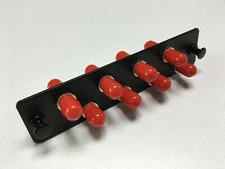 LGX ST Adapter Panel 8 Ports w/8 ST Simplex Multimode Adapters Black