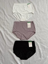 NEW Warners Briefs Smooth It Over Pinch-Free 3 Pair Hi-cut High Waist Size Large