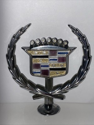 Vintage Cadillac Car Hood Emblem Ornament | eBay