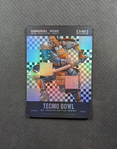 Samurai Mike Singletary 2026 BoBa Tecmo Debut Steel Big Pixel SP 140 Power