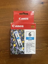 Canon BCI-6C Genuine Cyan Ink Cartridge Canon 4706A003 Pixma Printer Ink