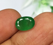 1.91 carat Natural Emerald Zambian oval Cut Untreated loose Gemstone