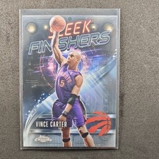 2025-26 Topps Chrome Vince Carter #SF-10 Sleek Finishers Raptors NBA Card