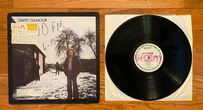 David Gilmour - Self Titled LP Columbia  JC 35388 1978 Press White Label Promo