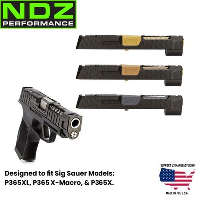 NDZ Sig P365 XL Achilles Ported Slide & Barrel RMSC 9mm, USA Made