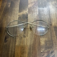 Vintage Bausch And Lomb Eyeglasses 14K Gold Frame With Vintage Case 15.86 Grams