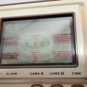 Nintendo Game & Watch Gold MANHOLE MH-06 w/ Box, Manual LCD Electronics Game JP