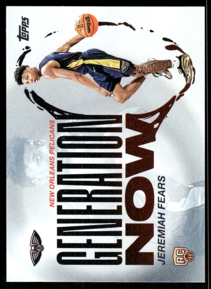2025-26 Topps #GN-7 Jeremiah Fears Generation Now