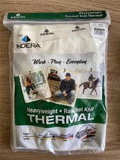 . Indera 2XL 46-48 Mens Drawer Heavyweight Thermal Pants White NEW