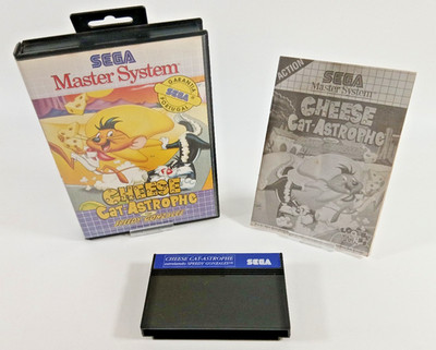 Cheese Cat Astrophe Sega Master System Tec Spielzeug Brasilien komplett in Box CIB sehr guter Zustand