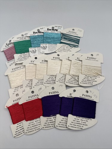 17xNeedlepoint/Embroidery THREAD RAINBOW GALLERY Patina, Frye Weeks, Splendor