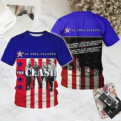 Vintage Rock Band The Clash 3D Print T-shirt Men Women Fashion TU1842