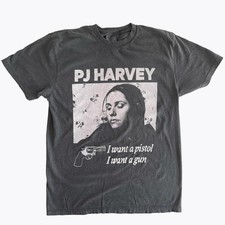 Pj Harvey rock music tour concert black color shirt VK07591