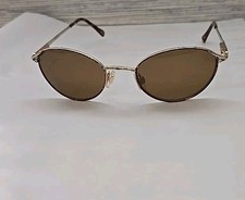Vintage Foster Grant Sunglasses Brown Blue Delight Design with Soft Case