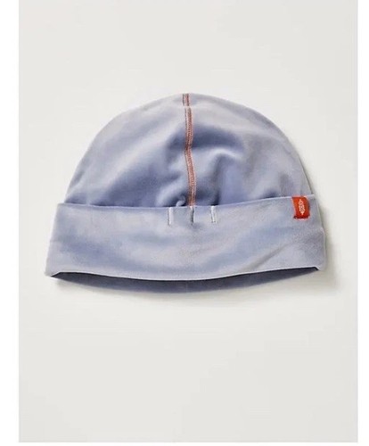 NEW💙Free People Movement Finish Line Micro Fleece Beanie OneSz Stone Blue Warm - Picture 3 of 18