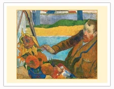 The Painter of Sunflowers - Vintage Post Impressionism by Paul Gauguin 1888