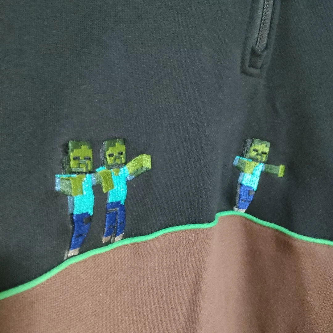 VETEMENTS Felpa Graniph Mezza Zip Ricamo Personaggio L Uomo JPN Edizione Limitata Rara