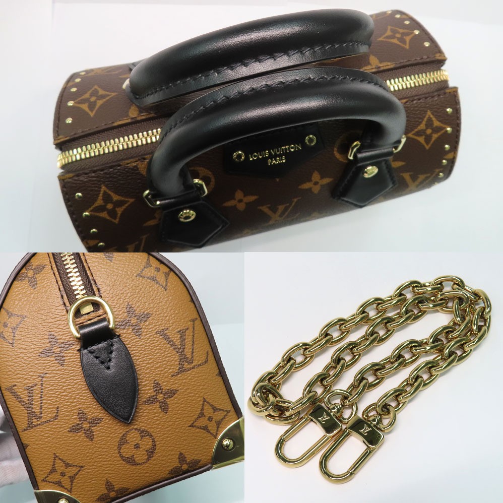 Louis Vuitton Speedy Trunk 20 M13146 Monogram 2 Way GD Hardware 17597