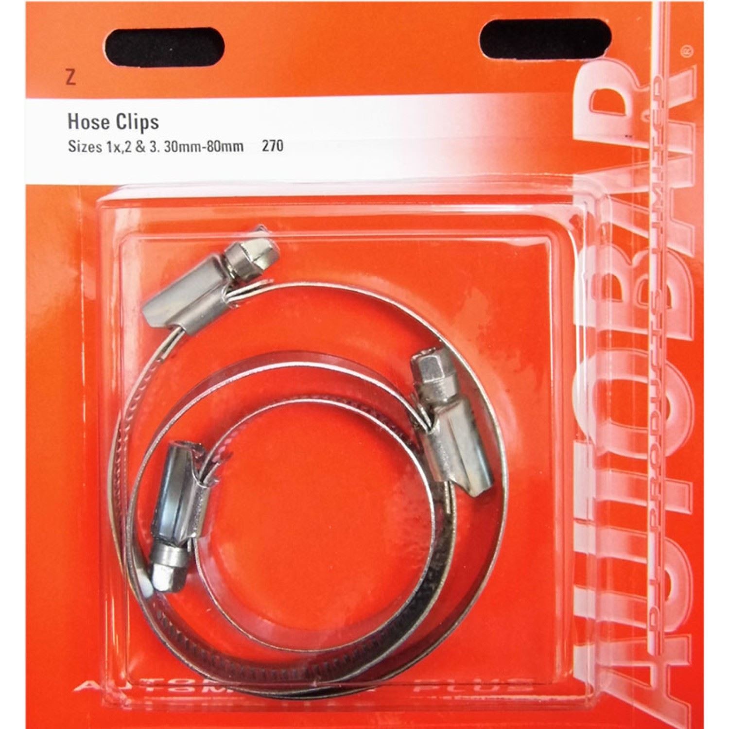 Autobar Hose Clips Sizes 2x 3x Pack of 2 Automotive Fuel Coolant Pipe Clamps