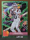 2025 Topps Chrome Cosmic Drake Maye Green Space Dust /75 Patriots SP