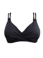 Lauren Ralph Lauren Women's Twist Underwire Swim Top Separates Swimsuit 6, Black