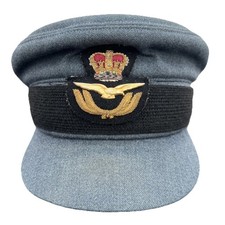 Royal Air Force Female Officers No 2 Dress WRAF Airwoman Peaked Cap & Badge 56cm
